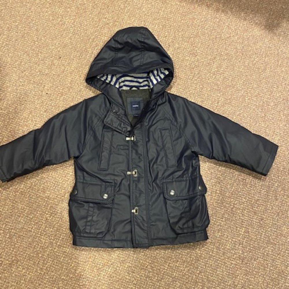 BABY GAP FULLY LINED RAIN COAT 2T